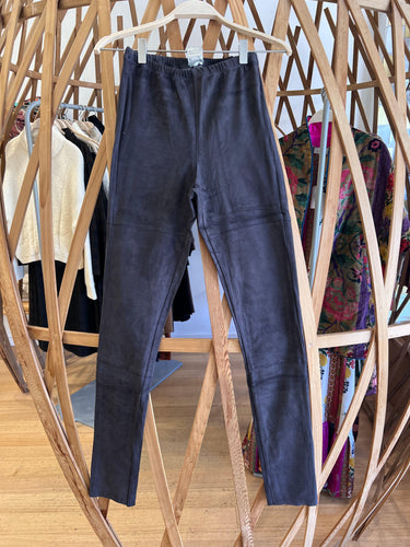 Suede Leggings in Graphite-Pant-Kristensen du Nord-Debs Boutique